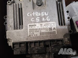 Citroen C5 (2004-2008г. 1.6 хди компютър 60 евро Ем Комплект 0281011561