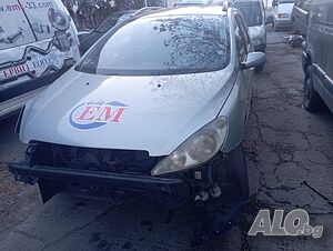 Peugeot 307 (2000- 1.6 хди двигател турбо блок вал капак предно стъкло дифузьор