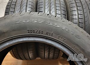 Гуми 205 55 16 Пирели Pirelli 4 броя. Нов внос пи. Не са нови.