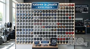 Всички модели Капачки за джанти за почти всички автомобили. Здрави, устойчиви и стабилно захващане.