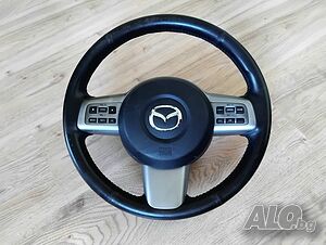 Оригинален кожен мултифункционален волан за Mazda с Airbag (автопилот)