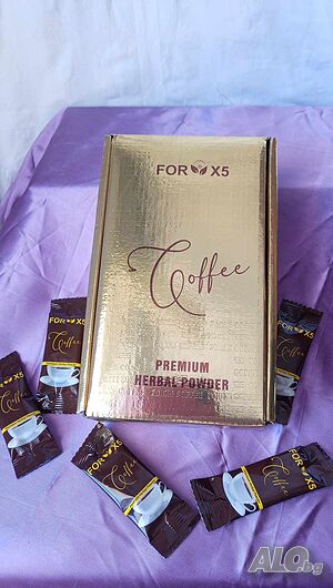 Кафе за отслабване / COFFEE FOR X5 детокс - 30 дози по 3 гр.
