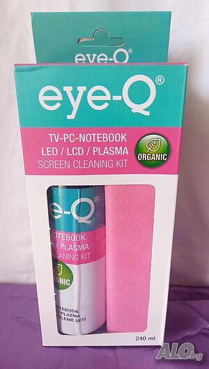 Комплект спрей с микрофибърна кърпичка за почистване на екрани eye-Q