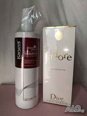 Промо комплект 50-дамски парфюм Jadore+шампоан за изтощена коса