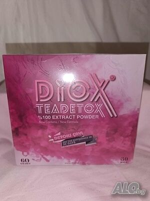 Ефективен чай за отслабване и детоксикция Diox Detox Tea - 60 сашета (За 1 месец)