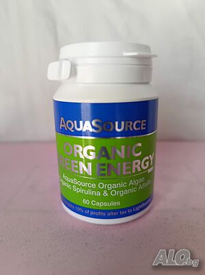 AquaSource Organic Green Energy - 60 капсули