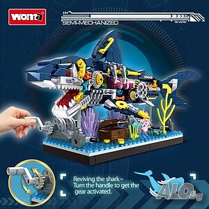 Лего / Lego тип конструктор „Механична акула“ Woma