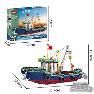 Лего / Lego тип конструктор „Рибарска лодка“ Woma
