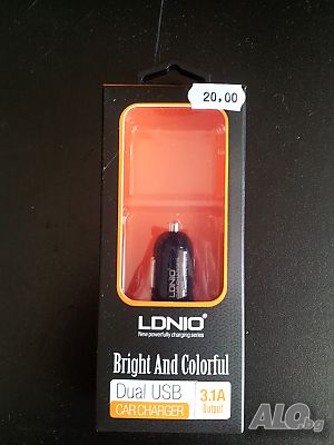 Продавам Адаптор 12-24V 2хUSB LDNIO DL-C23