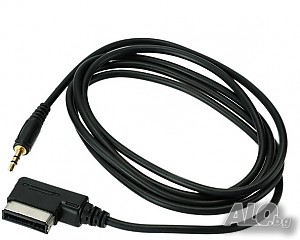 AUX кабел Audi A3, A4, S4, A5, S5, A6, S6, A8, Q3, Q5, TT,R8