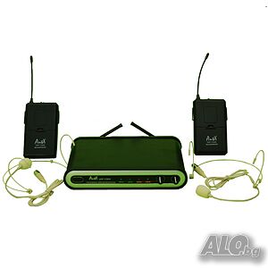 Двоен дистанционен микрофон хед сет AntX