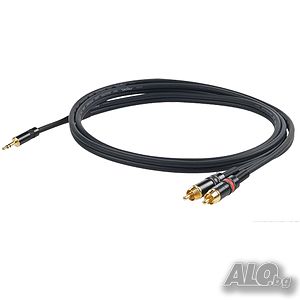 Кабел 2RCA - 3.5 mm 3м. PROEL CHLP215LU3