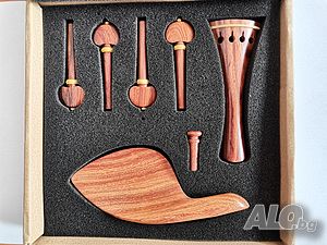 Комплект струнник, ключове, нът и чинрест за цигулка