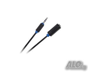 Кабел 3.5мм/М - 3.5мм/F Cabletech 10м.