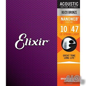 Струни за акустична китара 12 струнна Elixir 11152