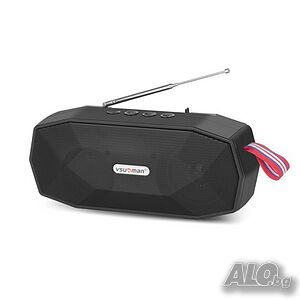 Bluetooth колонка с радио, фенерче и соларен панел VNN-097