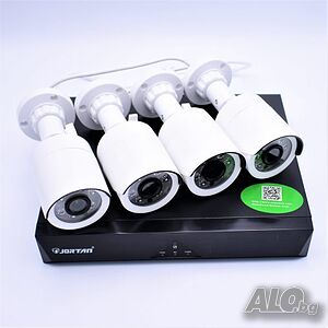 Комплект охранителни камери с 4 портов DVR пълен комплект за видео набюдение AHD