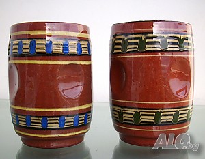 Чаши халби българска керамика комплект