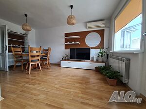 Двустаен тухлен, с климатик и ТЕЦ