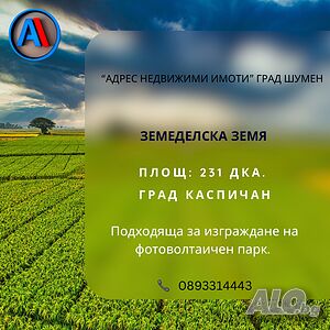 Земеделска земя 231 дкa.