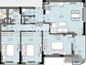 Многостаен, Бургас, Мадика, 131 кв.м., 182360 €