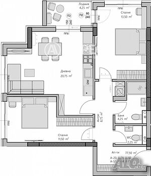 3-стаен, Пловдив, Христо Смирненски, 92 кв.м., 142600 €