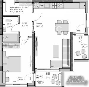2-стаен, Пловдив, Христо Смирненски, 84 кв.м., 134400 €