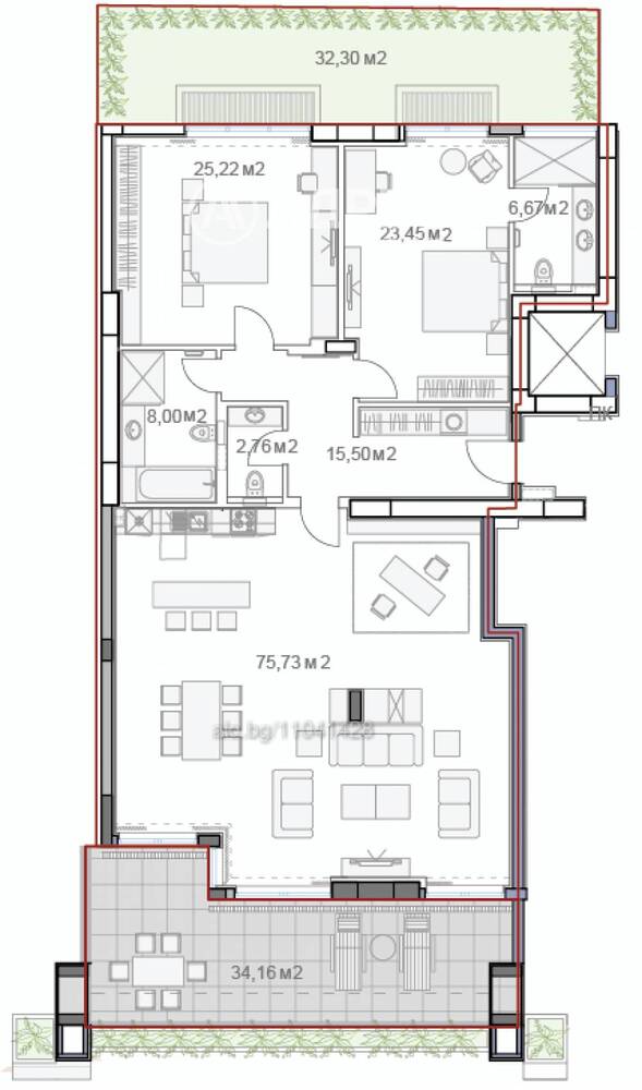 3-стаен, Варна, к.к. Слънчев ден, 289 кв.м., 1049556 €