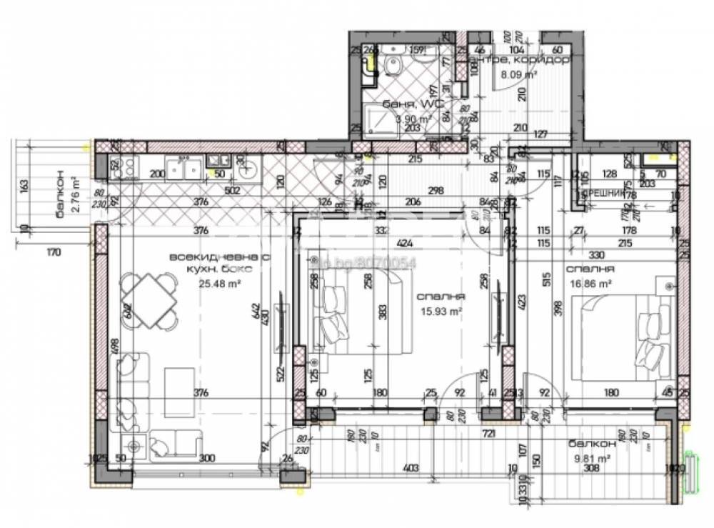 3-стаен, Варна, Младост 1, 115.91 кв.м., 163900 €