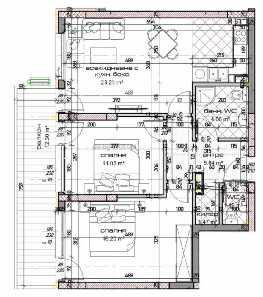 3-стаен, Варна, Младост 1, 104.44 кв.м., 145900 €