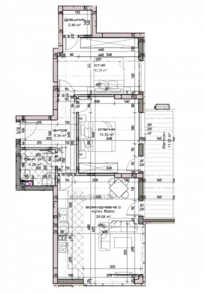 3-стаен, Варна, Младост 1, 118.93 кв.м., 171900 €