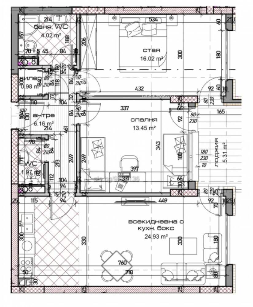 3-стаен, Варна, Младост 1, 102.23 кв.м., 152900 €