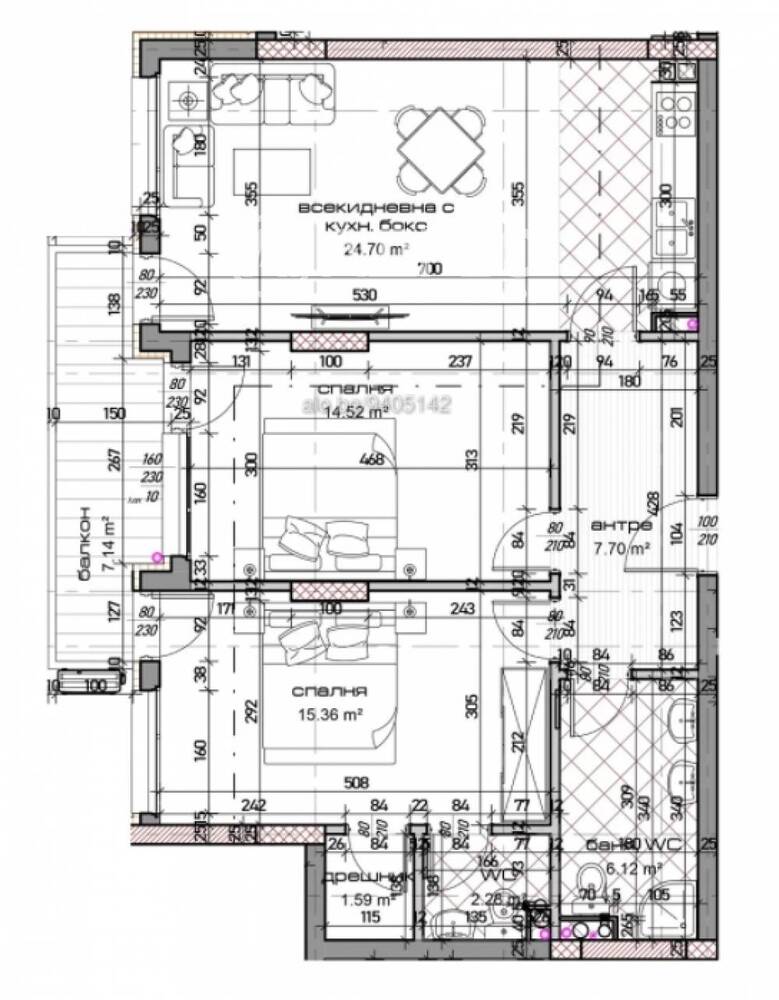 3-стаен, Варна, Младост 1, 113.56 кв.м., 153900 €