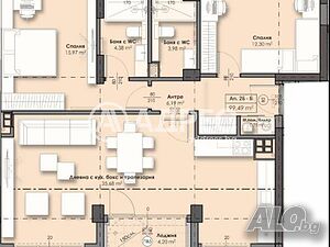 3-стаен, София, Връбница 2, 121 кв.м., 205819 €