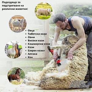 Електрическа машинка за стригане на овце и кози PAT JULIMG - 1000W