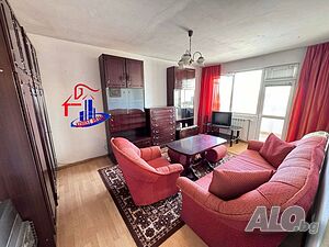 Двустаен ТУХЛЕН апартамент с локално парно на ГАЗ в района на зала Арена