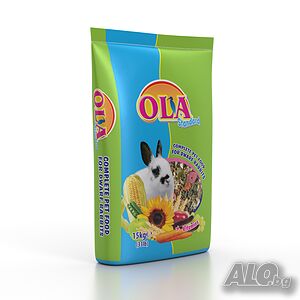 Храна за мини зайци - марка OLA