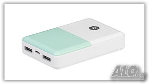 Нова Външна батерия A+,10.000 mAh, 2 USB порта, Micro USB свързаност