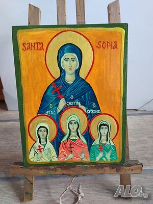 Икона на св. мъченици Вяра, Надежда, Любов и майка им София