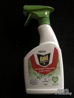 Продавам препарат Raid Essentials Spray Scarafaggi e Formiche Спрей против хлебарки и мравки 500 мл