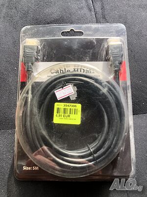 Продавам висококачествен HDMI кабел 5 метра дължина