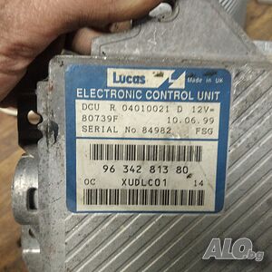 Компютър, ECU CITROEN PEUGEOT FIAT 2.1 TD R 04010021, 96 342 813 80,
