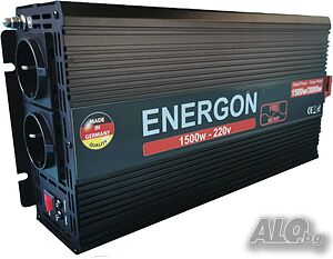 НЕМСКИ инвертор ЕНЕРГОН 1500W 12v-220v пълна синусоида