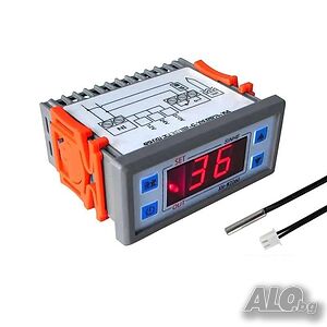 Терморегулатор W2060 -19 до +99°C, Захр. 12VDC, 1 изход 230VAC/10А, 4254