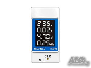 Електромер монофазен 4в1, 100А, 230V, Еднотарифен, KW/h, V, A, Hz 4211