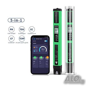Уред за измерване на PH, TDS, EC, CF и Температура с Blueooth, 4323