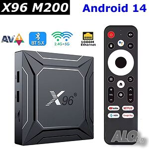 2026 МОДЕЛ! X96 M200 Android 14 | S905X5M | 4/32GB | Gigabit LAN | 4K Гаранция