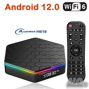 Android TV Box T95Z Plus Android 12, 6K, Dual Band WiFi 6, Bluetooth 5.0, Гаранция