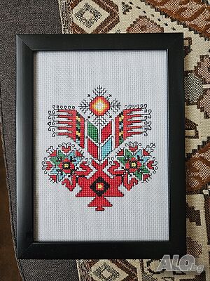 Български бродерии в рамки
