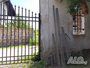 Ретро оборудване за палатка тента навес заслон стоманени рейки ъгли и колчета от дурал Apag